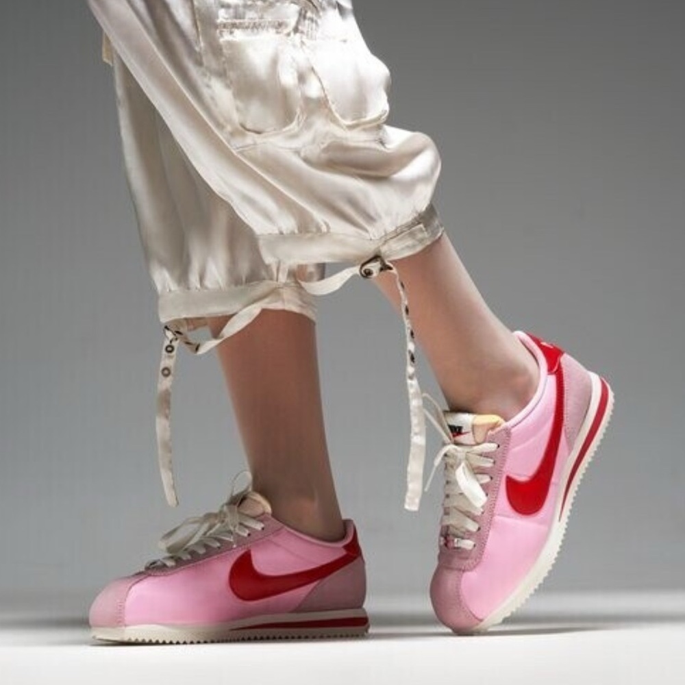 NIKE, Women's Cortez TXT "Medium Soft Pink/Sail" Sneakers, Size 7.5 Medium, NWOB
